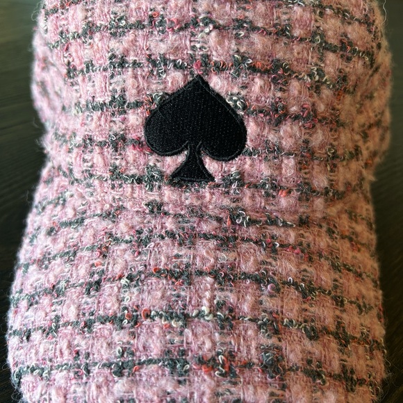 Kate Spade Pink Tweed Hat with Black Interior - Picture 8 of 8